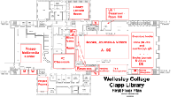 克拉普图书馆的缩略图平面图一楼